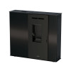 Ultraflache Lupe EcoDesign Pelletheizung in Schwarz