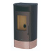 Estufa de pellet Trebol con wifi Bronpi color nude