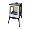 Poêle à bois Lumen 3 vitres couleur blanche