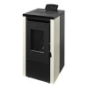 Poêle à granulés Elite 7 kW Eider Biomasse vue latérale