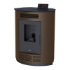 Estufa de pellet Nina Bronpi color moka