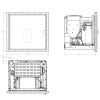 Poêle à granulés Maura Kea 12 kW dimensions