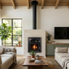 Poêle à bois encastrable avec four Aston pour la maison