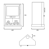 Plan dimensions poêle Faro EcoDesign coin
