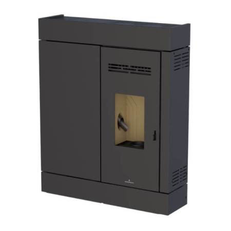 Estufa de pellet extraplana Cira Bronpi color negro
