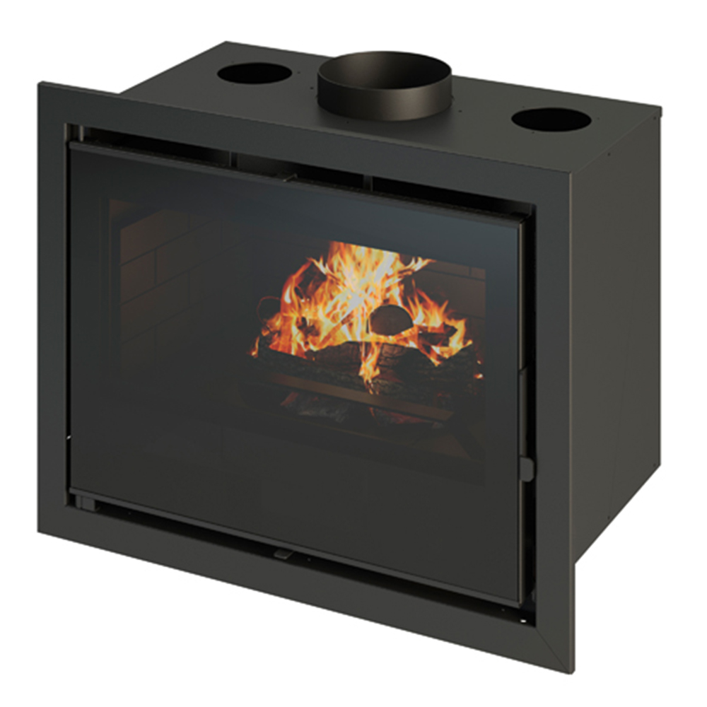 Insert de bois Delfos Glass 13 kW