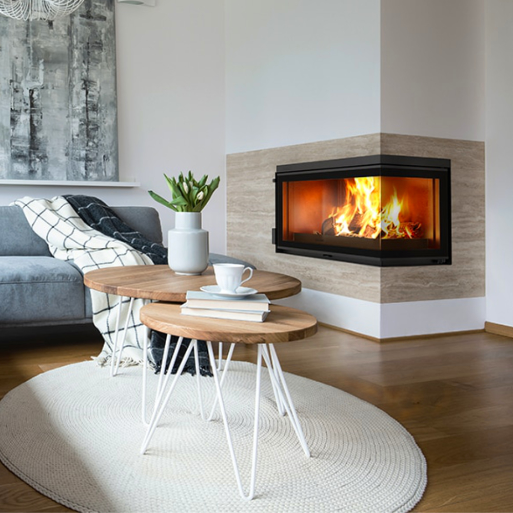Chimenea de leña 800 cristal derecho Invicta Chimenea de leña 800 cristal derecho Invicta