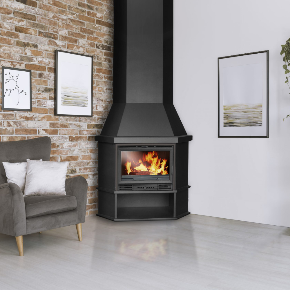 Chimenea de leña Dalí Turbo calefacción para el hogar Chimenea de leña Dalí Turbo calefacción para el hogar