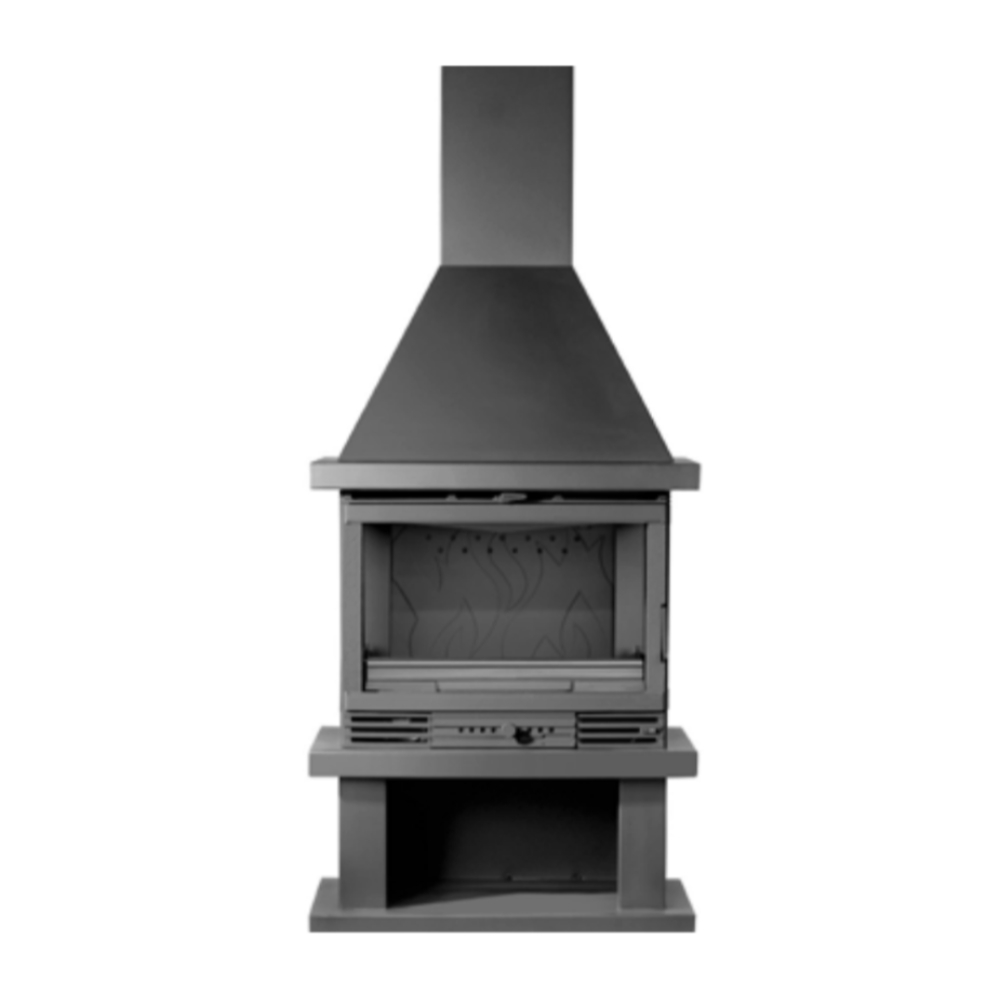 Chimenea de leña Dana vista frontal Chimenea de leña Dana vista frontal