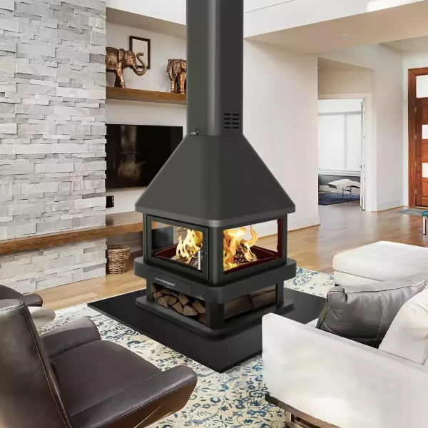 Chimenea Huelva cuatro caras con leñero