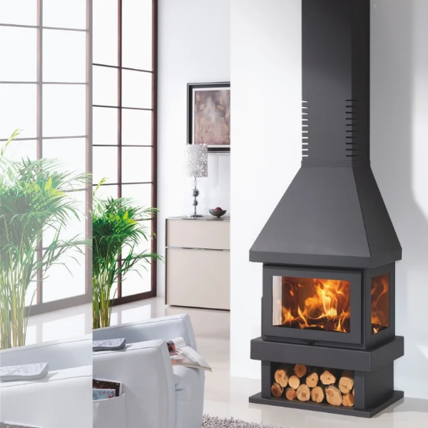 Lareira metálica a lenha Canada EcoDesign