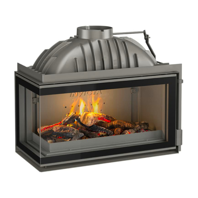 Chimenea hogar 800 cristal izquierdo con registro