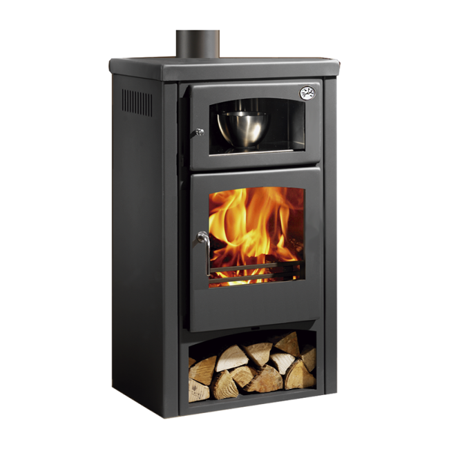 Estufa de leña Milano Plus EcoDesign con horno