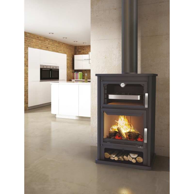 Estufa de leña Suiza EcoDesign con horno de Bronpi - Climmatic