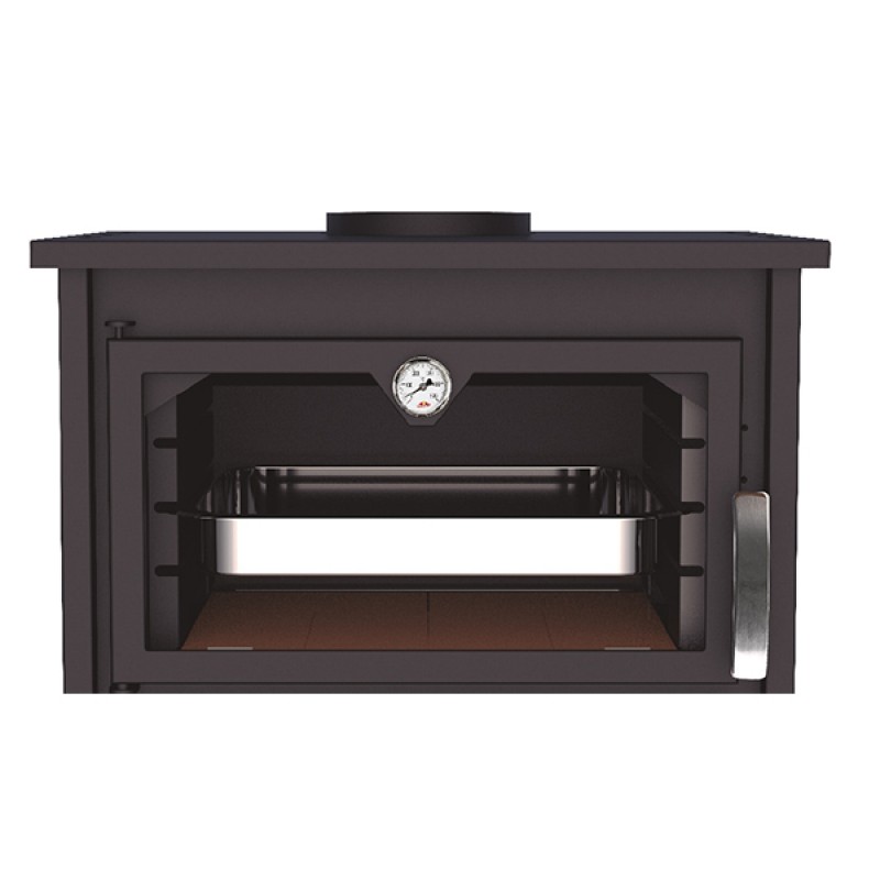ESTUFA DE LEÑA BRONPI TUDELA 13 KW CON HORNO INCORPORADO (FABRICACIÓN  ESPAÑOLA)