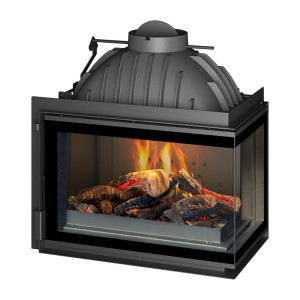 Chimenea hogar 700 Invicta con cristal lateral derecho