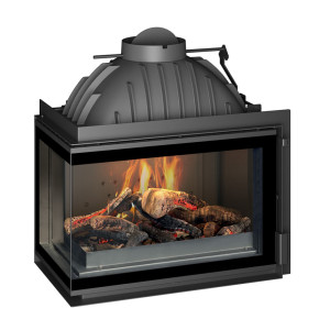 Chimenea hogar 700 Invicta con cristal lateral izquierdo