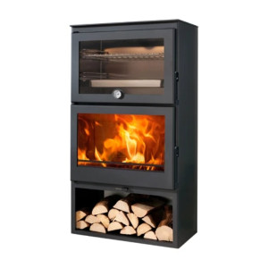 Estufa de leña Gourmet EcoDesign con horno Panadero