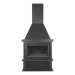 Chimenea de leña Tigris Turbo