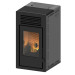 Estufa de pellets canalizable Teide Air 13 kW rojo