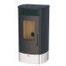 Estufa de pellet Trebol con wifi Bronpi color nude
