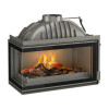 Chimenea hogar 800 cristal izquierdo con registro
