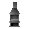 Chimenea de leña Dana vista frontal