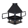 Chimenea Huelva cuatro caras con doble puerta