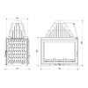 Dimensiones de la chimenea 800 doble cristal GV