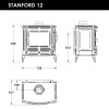 dimensiones estufa Nestor Martin Stanford 12