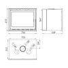 Dimensiones del insertable CB EcoDesign