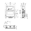 Dimensiones del insertable extraplano Bruno-Slim