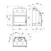 Dimensiones del insertable Tecno Hydrobronpi 80