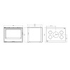 Dimensiones del insertable de leña Duo Saphire 700