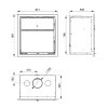 Dimensiones del insertable de leña con horno Denver