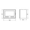 Dimensiones del insertable de leña Saphire 800