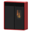 Estufa pellets canalizable Taftan 13kW rojo