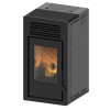 Estufa de pellets canalizable Teide Air 13 kW gris