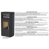 Horno estufa pellets Noa EcoDesign con horno de Bronpi