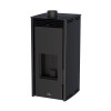 Estufa de pellet Serie Free 6 Negra