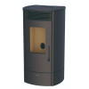 Estufa de pellet Trebol con wifi Bronpi color negro