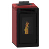 Estufa de pellets Tambora 7kW rojo