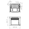 Insert de pellets Feres 12 kW medidas