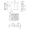 Plano dimensiones estufa Lupe EcoDesign