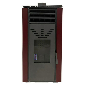 Estufa pellets Cero Ventilada R.E.M Burdeos