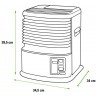 Estufa de parafina Tosai 241 A CE medidas