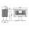 Estufa de Leña Antaya - Plano Medidas
