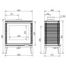 Estufa de Leña Kazan GA Invicta - Plano Medidas