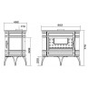 Estufa de Leña - Plano Medidas