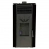 Estufa pellets Cero Ventilada R.E.M Negro